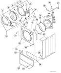 Diagram for Washer Front Panel, Door Assembly And Door Seal