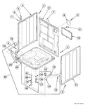 Diagram for Washer Base, Side Panels And Rear Panel