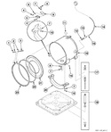 Diagram for Outer Tub, Front And Clamp Ring