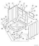 Diagram for Washer Base, Panels And Rear Panel
