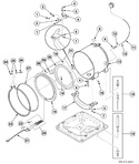 Diagram for Outer Tub, Front And Clamp Ring