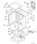 Diagram for Dryer Cabinet, Exhaust Duct And Base