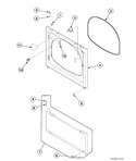 Diagram for Dryer Access Panel, Front Panel And Seal