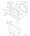Diagram for Dryer Access Panel, Front Panel And Seal