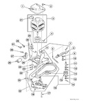 Diagram for Motor, Mounting Bracket, Belt, Pump And Idler Assembly