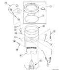 Diagram for Outer Tub, Cover, Pressure Hose And Counterweight