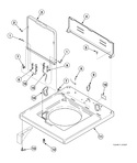 Diagram for Cabinet Top, Loading Door And Control Hood Rear Panel  (drawing 1 of 2) (model Na2110 Starting Serial No. R1624440yk)