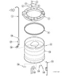Diagram for Outer Tub, Cover And Pressure Hose