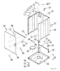 Diagram for Front Panel, Base Assembly And Cabinet Kit