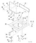 Diagram for Top, Lid And Hood Back Panel