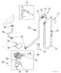 Diagram for Electric Drain Pump With Rubber Drain Hose And Siphon Break Kit (models Lws11a*-3062 Through Serial No. 0007000815 And Lws21a*-3062 Through Serial No. 0004002933)