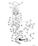 Diagram for Motor, Mounting Bracket, Belts And Idler Assembly