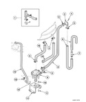Diagram for Pump Assembly, Bracket, Hoses And Siphon Break Kit (drawing 1 of 2) (models Equipped With Rubber Drain Hose)