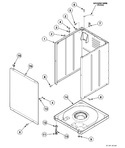 Diagram for Front Panel, Cabinet And Base